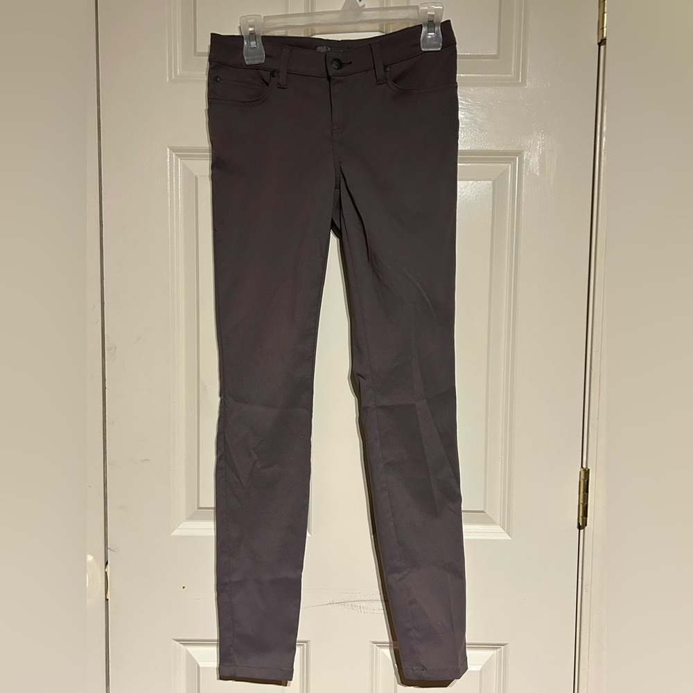PrAna Grey Briann Stretch Nylon Skinny Pants Womens Size 2 UPF 50+ Performance